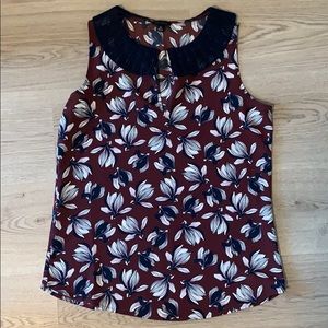 Ann Taylor blouse with embellished collar